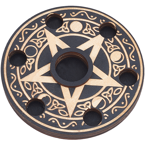 PandaHall Wooden Crystal Sphere Display Stand, Witch Stuff Wiccan Altar Decor Witchy Supplies Small Tray, for Witchcraft, Flat Round...
PandaHall Wooden Crystal Sphere Display Stand, Witch Stuff Wiccan Altar Decor Witchy Supplies Small Tray, for Witchcraft, Flat Round...