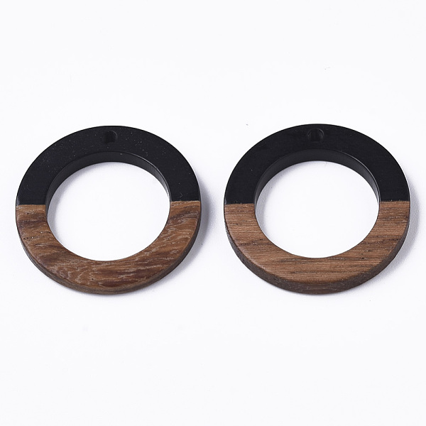 PandaHall Resin & Walnut Wood Pendants, Opaque, Waxed, Ring, Black, 28x3.5mm, Hole: 2mm Resin+Wood Ring Black
PandaHall Resin & Walnut Wood Pendants, Opaque, Waxed, Ring, Black, 28x3.5mm, Hole: 2mm Resin+Wood Ring Black