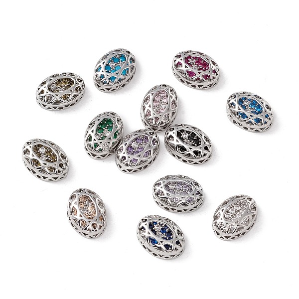 PandaHall Eco-friendly Brass Micro Pave Cubic Zirconia Multi-strand Links, Rack Plating, Cadmium Free & Lead Free, Oval, Platinum, Mixed..., Multicolor
PandaHall Eco-friendly Brass Micro Pave Cubic Zirconia Multi-strand Links, Rack Plating, Cadmium Free & Lead Free, Oval, Platinum, Mixed..., Multicolor