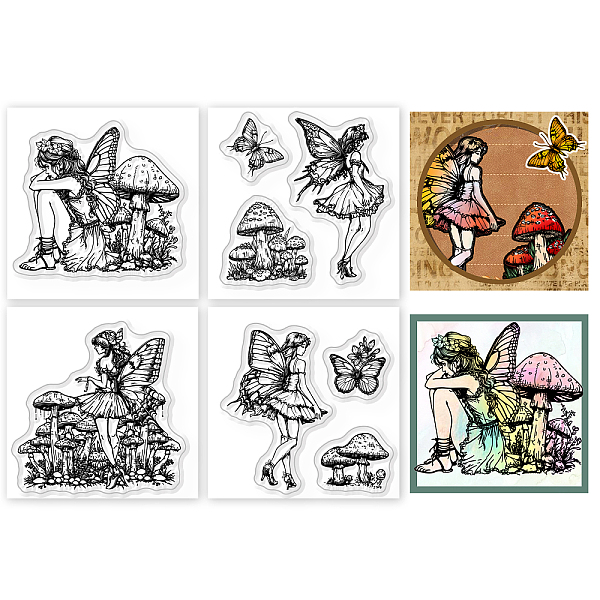 PandaHall 4Pcs 4 Styles PVC Stamp, for DIY Scrapbooking, Fairy, 55x55mm, 1pc/style Plastic Angel & Fairy
PandaHall 4Pcs 4 Styles PVC Stamp, for DIY Scrapbooking, Fairy, 55x55mm, 1pc/style Plastic Angel & Fairy