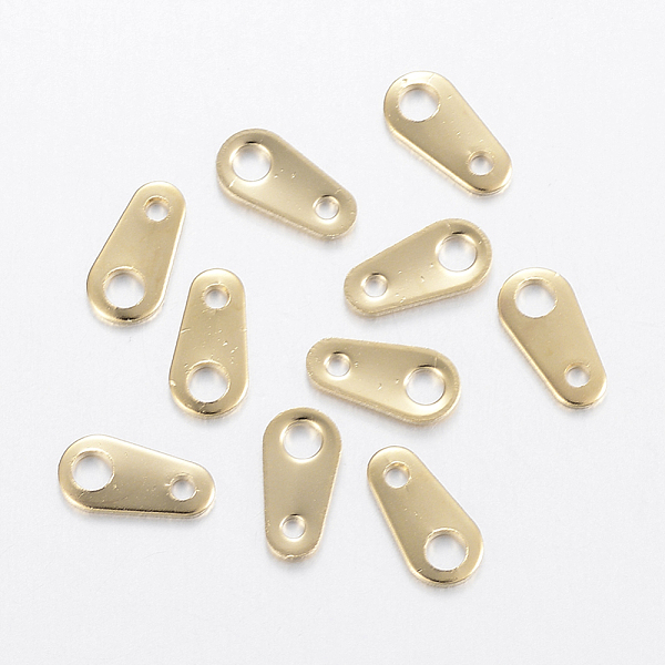 PandaHall 304 Stainless Steel Chain Tabs, Chain Extender Connectors, Teardrop, Golden, 8x4x0.7mm, Hole: 1mm & 2mm 304 Stainless Steel
PandaHall 304 Stainless Steel Chain Tabs, Chain Extender Connectors, Teardrop, Golden, 8x4x0.7mm, Hole: 1mm & 2mm 304 Stainless Steel