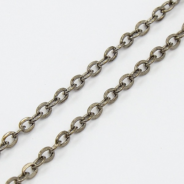 PandaHall Iron Cable Chains, Unwelded, with Spool, Flat Oval, Cadmium Free & Lead Free, Gunmetal, 3x2x0.5mm Iron
PandaHall Iron Cable Chains, Unwelded, with Spool, Flat Oval, Cadmium Free & Lead Free, Gunmetal, 3x2x0.5mm Iron