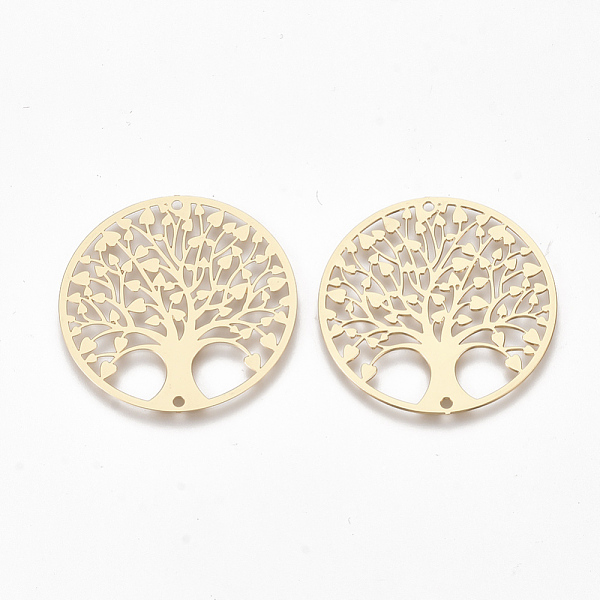 PandaHall Brass Links connectors, Etched Metal Embellishments, Flat Round with Tree, Light Gold, 30x0.3mm, Hole: 1.2mm Brass Flat Round
PandaHall Brass Links connectors, Etched Metal Embellishments, Flat Round with Tree, Light Gold, 30x0.3mm, Hole: 1.2mm Brass Flat Round