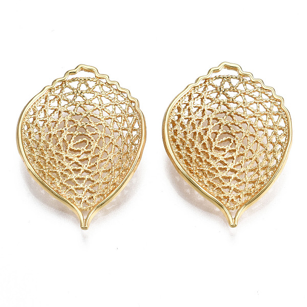 PandaHall Brass Pendants, Nickel Free, Leaf, Real 18K Gold Plated, 30x22x5.5mm Brass Leaf
PandaHall Brass Pendants, Nickel Free, Leaf, Real 18K Gold Plated, 30x22x5.5mm Brass Leaf