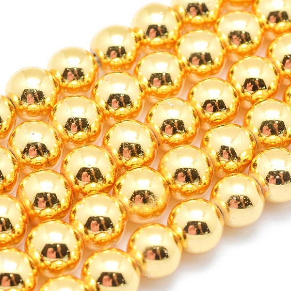 PandaHall Electroplate Non-magnetic Synthetic Hematite Beads Strands, Grade AAA, Long-Lasting Plated, Round, Golden Plated, 4mm, Hole: 1mm...
PandaHall Electroplate Non-magnetic Synthetic Hematite Beads Strands, Grade AAA, Long-Lasting Plated, Round, Golden Plated, 4mm, Hole: 1mm...