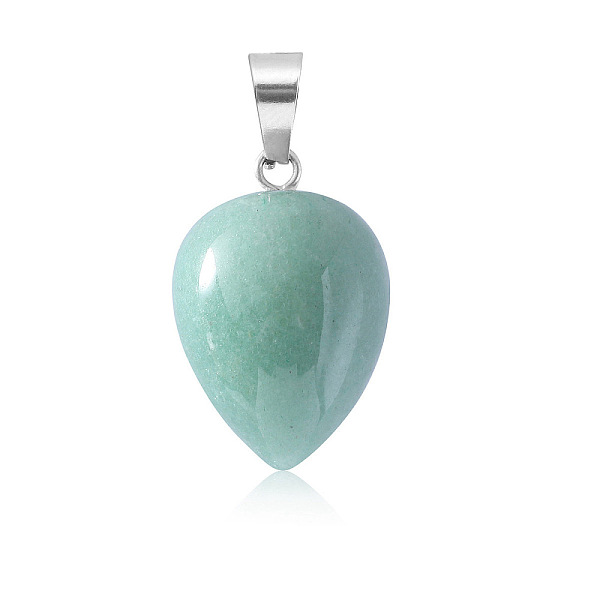 PandaHall Natural Green Aventurine Pendants, Teardrop Charms with Platinum Plated Metal Snap on Bails, 26x16mm Green Aventurine Teardrop
PandaHall Natural Green Aventurine Pendants, Teardrop Charms with Platinum Plated Metal Snap on Bails, 26x16mm Green Aventurine Teardrop