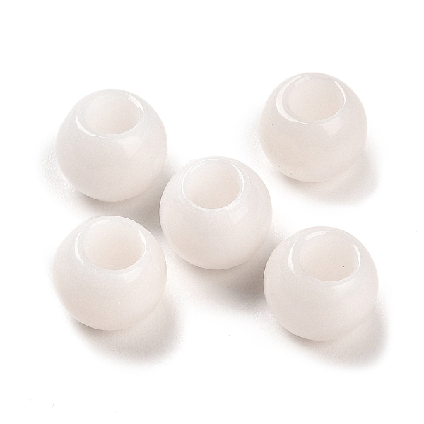 PandaHall Natural White Jade European Beads, Large Hole Beads, Round, 12x9~9.5mm, Hole: 5.5~6mm White Jade Round
PandaHall Natural White Jade European Beads, Large Hole Beads, Round, 12x9~9.5mm, Hole: 5.5~6mm White Jade Round