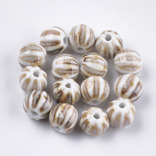 PandaHall Handmade Porcelain Beads, Fancy Antique Glazed Porcelain, Round, Linen, 11~12x10~11x10~10.5mm, Hole: 2~2.5mm Porcelain Round Brown
PandaHall Handmade Porcelain Beads, Fancy Antique Glazed Porcelain, Round, Linen, 11~12x10~11x10~10.5mm, Hole: 2~2.5mm Porcelain Round Brown