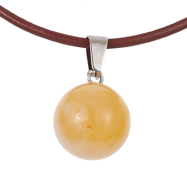 PandaHall Natural Citrine Round Pendant Necklaces, with Cowhide Ropes, 20.47 inch(52cm) Citrine Round
PandaHall Natural Citrine Round Pendant Necklaces, with Cowhide Ropes, 20.47 inch(52cm) Citrine Round