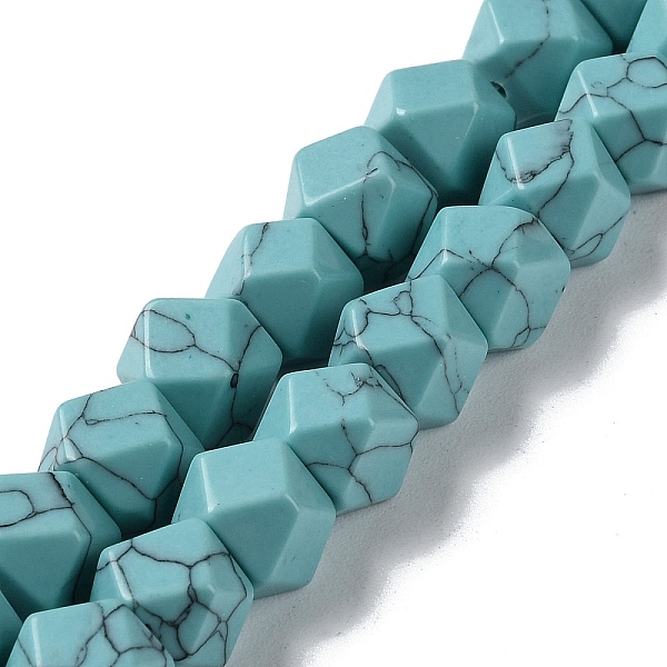 PandaHall Synthetic Dyad Turquoise Star Cut Round Beads Strands, Faceted, 7~8.5x7~8.5x7~8.5mm, Hole: 1.2mm, about 25~26pcs/strand...
PandaHall Synthetic Dyad Turquoise Star Cut Round Beads Strands, Faceted, 7~8.5x7~8.5x7~8.5mm, Hole: 1.2mm, about 25~26pcs/strand...
