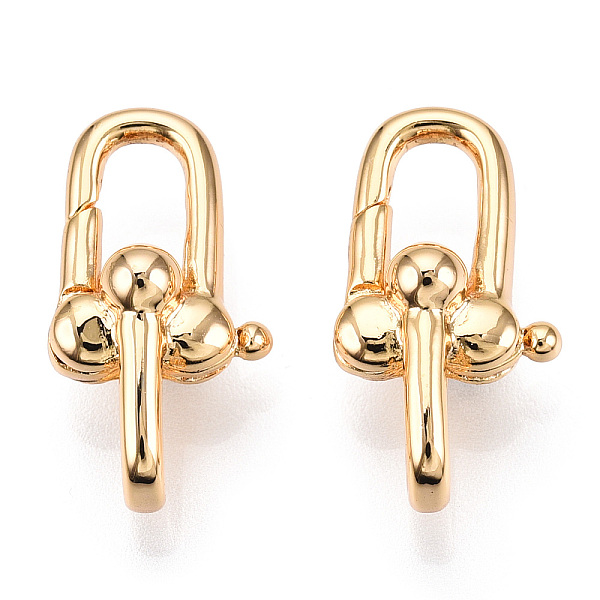 PandaHall Brass D-Ring Anchor Shackle Clasps, for Jewelry Making, Real 18K Gold Plated, 20.5x11x8mm, Hole: 5x3mm Brass
PandaHall Brass D-Ring Anchor Shackle Clasps, for Jewelry Making, Real 18K Gold Plated, 20.5x11x8mm, Hole: 5x3mm Brass