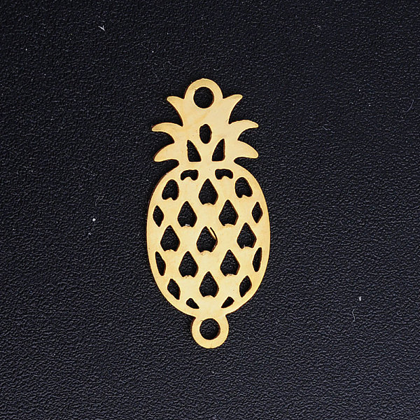 PandaHall 201 Stainless Steel Links connectors, Pineapple, Golden, 20x9x1mm, Hole: 1.5mm 201 Stainless Steel Fruit
PandaHall 201 Stainless Steel Links connectors, Pineapple, Golden, 20x9x1mm, Hole: 1.5mm 201 Stainless Steel Fruit