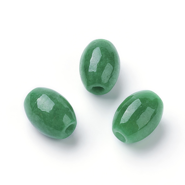 PandaHall Natural Myanmar Jade Beads, Dyed, Rice, 13x10mm, Hole: 1~1.5mm Myanmar Jade Rice
PandaHall Natural Myanmar Jade Beads, Dyed, Rice, 13x10mm, Hole: 1~1.5mm Myanmar Jade Rice