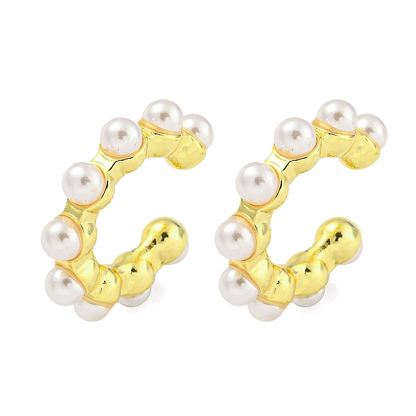 PandaHall Rack Plating Brass Plastic Pearl Beads Cuff Earrings for Women, Long-Lasting Plated, Cadmium Free & Lead Free, Real 18K Gold...
PandaHall Rack Plating Brass Plastic Pearl Beads Cuff Earrings for Women, Long-Lasting Plated, Cadmium Free & Lead Free, Real 18K Gold...
