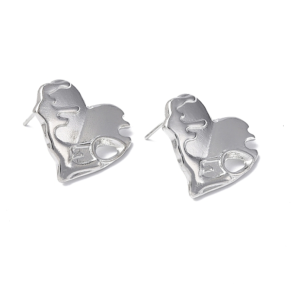 PandaHall 304 Stainless Steel Heart Stud Earrings for Women, Stainless Steel Color, 20x19mm, Pin: 0.7mm 304 Stainless Steel Heart
PandaHall 304 Stainless Steel Heart Stud Earrings for Women, Stainless Steel Color, 20x19mm, Pin: 0.7mm 304 Stainless Steel Heart