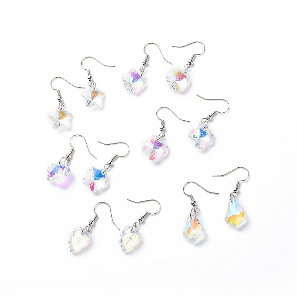 PandaHall 6 Pairs 6 Style Colorful Rhinestone Flower & Cross & Leaf & Teardrop Dangle Earrings, Brass Jewelry for Women, Platinum, 32~35mm..., Multicolor
PandaHall 6 Pairs 6 Style Colorful Rhinestone Flower & Cross & Leaf & Teardrop Dangle Earrings, Brass Jewelry for Women, Platinum, 32~35mm..., Multicolor