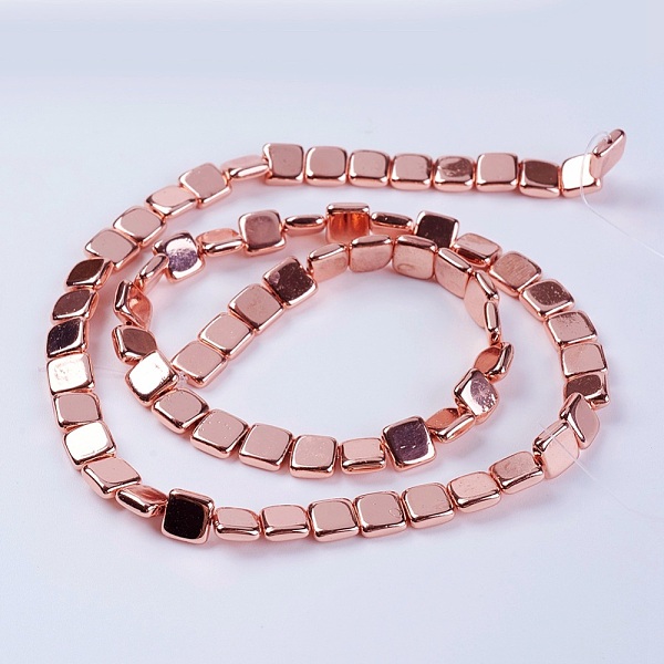 PandaHall Electroplate Non-magnetic Synthetic Hematite Beads Strands, Square, Grade AA, Rose Gold Plated, 6x6x2mm, Hole: 0.2mm, about...
PandaHall Electroplate Non-magnetic Synthetic Hematite Beads Strands, Square, Grade AA, Rose Gold Plated, 6x6x2mm, Hole: 0.2mm, about...