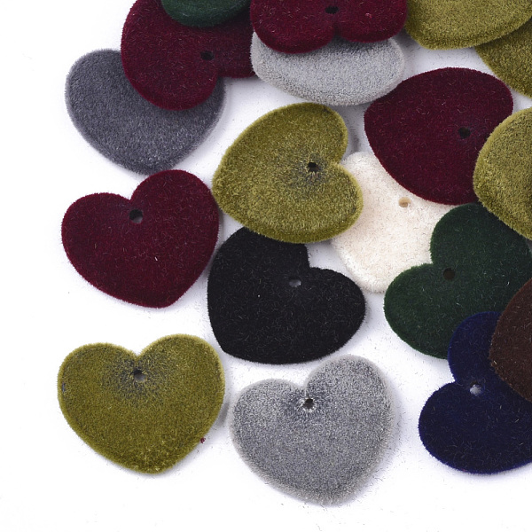 PandaHall Flocky Acrylic Pendants, Heart, Mixed Color, 17x20x2mm, Hole: 1.5mm Acrylic Heart Multicolor
PandaHall Flocky Acrylic Pendants, Heart, Mixed Color, 17x20x2mm, Hole: 1.5mm Acrylic Heart Multicolor