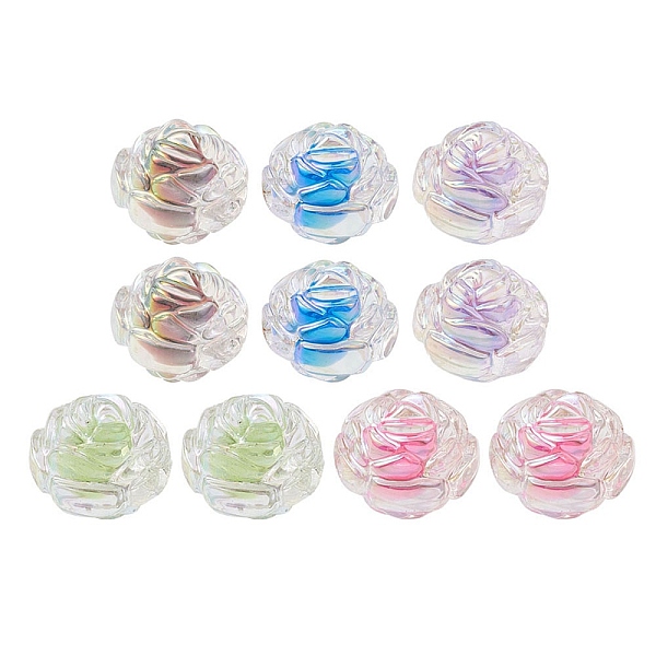 PandaHall 10Pcs 5 Colors UV Plating Rainbow Iridescent Acrylic Beads, Two Tone Bead in Bead, Rose, Mixed Color, 15.5x16x15mm, Hole: 3mm..., Multicolor
PandaHall 10Pcs 5 Colors UV Plating Rainbow Iridescent Acrylic Beads, Two Tone Bead in Bead, Rose, Mixed Color, 15.5x16x15mm, Hole: 3mm..., Multicolor