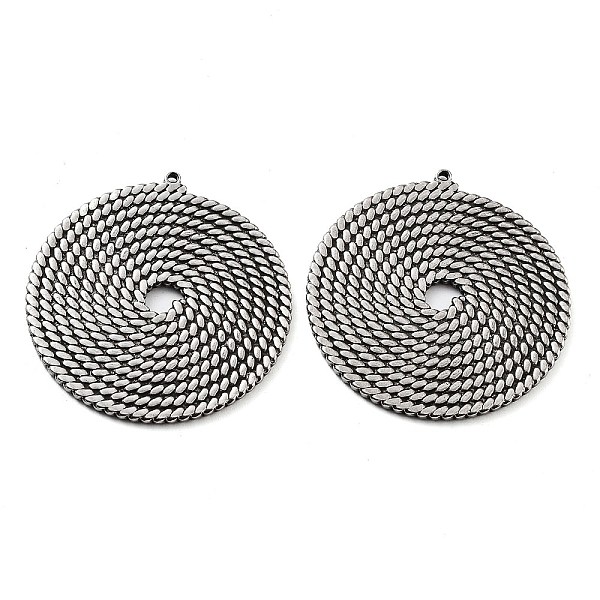 PandaHall 201 Stainless Steel Pendants, Flat Round Charm, Antique Silver, 37x35x1.5mm, Hole: 1mm 201 Stainless Steel Flat Round
PandaHall 201 Stainless Steel Pendants, Flat Round Charm, Antique Silver, 37x35x1.5mm, Hole: 1mm 201 Stainless Steel Flat Round