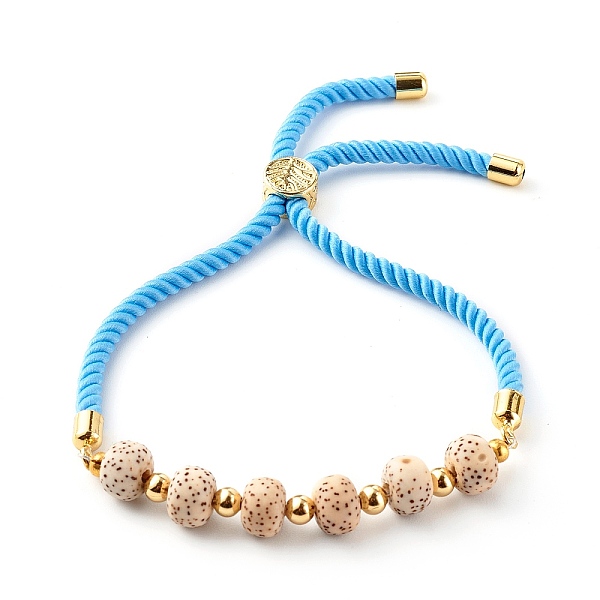 PandaHall Natural Moon and Star Xingyue Bodhi Beads Nylon Cord Slide Bracelets, with Brass Beads, Mixed Color, Inner Diameter: 5/8~3 inch..., Multicolor
PandaHall Natural Moon and Star Xingyue Bodhi Beads Nylon Cord Slide Bracelets, with Brass Beads, Mixed Color, Inner Diameter: 5/8~3 inch..., Multicolor