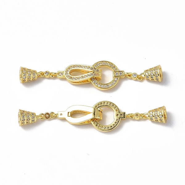PandaHall Brass Crystal Rhinestone Fold Over Clasps, Ring, Real 18K Gold Plated, 54mm, Ring: 15.5x11x1.5mm, Clasps: 19x6.5x5.5mm, Pendant..., Clear
PandaHall Brass Crystal Rhinestone Fold Over Clasps, Ring, Real 18K Gold Plated, 54mm, Ring: 15.5x11x1.5mm, Clasps: 19x6.5x5.5mm, Pendant..., Clear