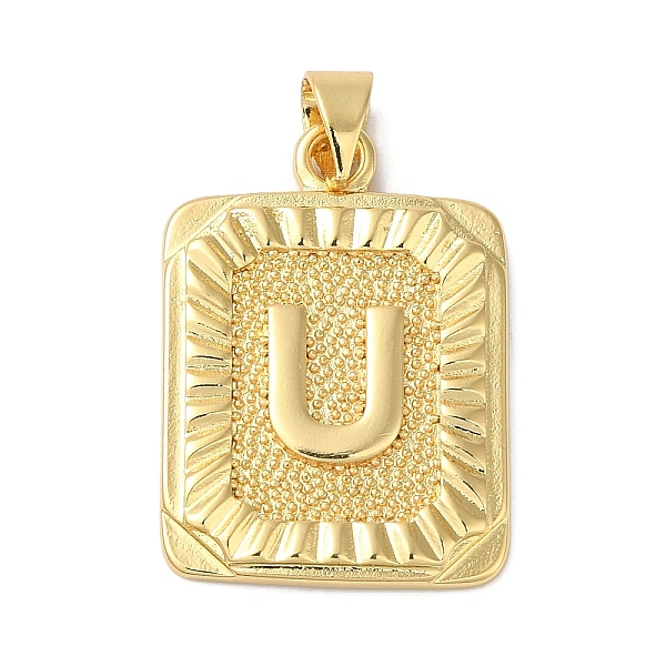 PandaHall Rack Plating Brass Pendants, Long-Lasting Plated, Lead Free & Cadmium Free, Square with Letter Charms, Letter U, 24x17x2.5mm, Hole...
PandaHall Rack Plating Brass Pendants, Long-Lasting Plated, Lead Free & Cadmium Free, Square with Letter Charms, Letter U, 24x17x2.5mm, Hole...