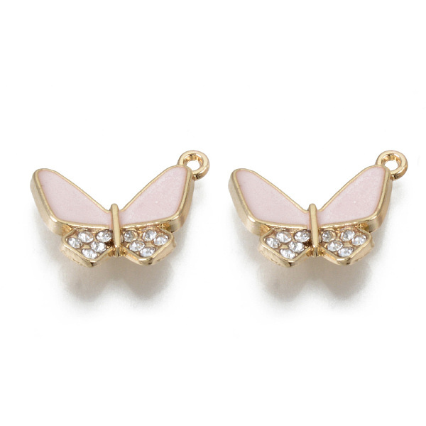 PandaHall Alloy Enamel Rhinestones Pendants, Cadmium Free & Lead Free, Butterfly Shape, Light Gold, Pink, 18.5x15.5x3.5mm, Hole: 1.2mm Alloy...
PandaHall Alloy Enamel Rhinestones Pendants, Cadmium Free & Lead Free, Butterfly Shape, Light Gold, Pink, 18.5x15.5x3.5mm, Hole: 1.2mm Alloy...