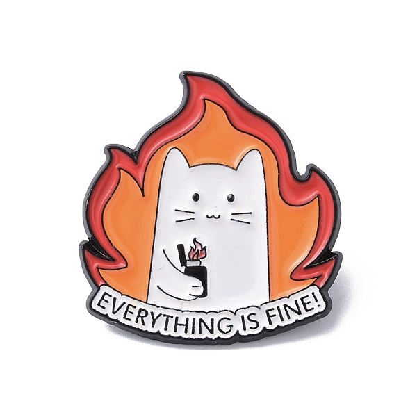 PandaHall Alloy Brooches, Enamel Pins, Cat with Food, Word, 29x27.5x1.4mm Alloy+Enamel Word
PandaHall Alloy Brooches, Enamel Pins, Cat with Food, Word, 29x27.5x1.4mm Alloy+Enamel Word