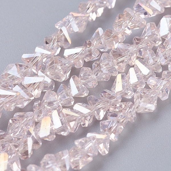 PandaHall Electroplate Glass Beads Strands, AB Color Plated, Faceted, Triangle, Pink, 3x4x3mm, Hole: 1mm, about 149pcs/strand, 13.3 inch...
PandaHall Electroplate Glass Beads Strands, AB Color Plated, Faceted, Triangle, Pink, 3x4x3mm, Hole: 1mm, about 149pcs/strand, 13.3 inch...