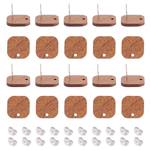 PandaHall UNICRAFTALE 20 Pairs Walnut Wood Stud Earring Findings Square Vintage Walnut Wood DIY Stud Earrings Wood Earring Accessories..., Brown
PandaHall UNICRAFTALE 20 Pairs Walnut Wood Stud Earring Findings Square Vintage Walnut Wood DIY Stud Earrings Wood Earring Accessories..., Brown