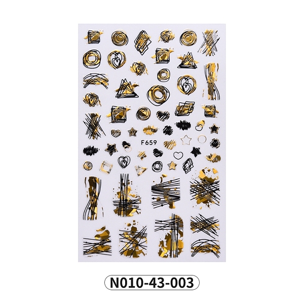 PandaHall Nail Art Stickers, Self-Adhesive, for Nail Tips Decorations, Mixed Patterns, Gold, 122x76mm Plastic Gold
PandaHall Nail Art Stickers, Self-Adhesive, for Nail Tips Decorations, Mixed Patterns, Gold, 122x76mm Plastic Gold
