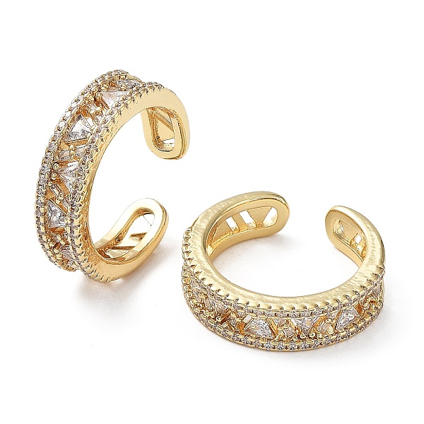 PandaHall Rack Plating Brass Micro Pave Cubic Zirconia Open Cuff Rings, Cadmium Free & Lead Free, Real 18K Gold Plated, Inner Diameter: 17mm..., Clear
PandaHall Rack Plating Brass Micro Pave Cubic Zirconia Open Cuff Rings, Cadmium Free & Lead Free, Real 18K Gold Plated, Inner Diameter: 17mm..., Clear