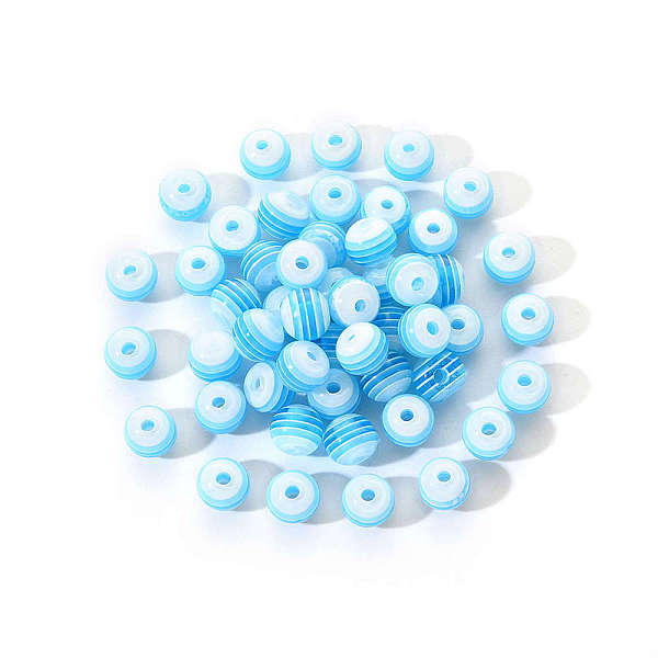 PandaHall 50Pcs Transparent Stripe Resin Beads, Round, Deep Sky Blue, 1/4 inch(8mm), Hole: 2mm, 50pcs/Bag Resin Round
PandaHall 50Pcs Transparent Stripe Resin Beads, Round, Deep Sky Blue, 1/4 inch(8mm), Hole: 2mm, 50pcs/Bag Resin Round