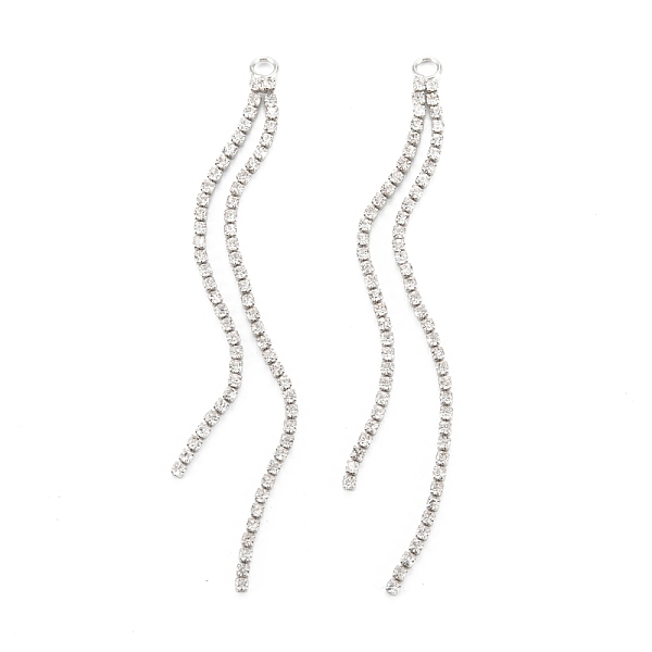 PandaHall Brass Micro Pave Clear Cubic Zirconia Tassel Pendants, Long-Lasting Plated, Rack Plating, Real Platinum Plated, 78x3x1.5mm, Hole..., White
PandaHall Brass Micro Pave Clear Cubic Zirconia Tassel Pendants, Long-Lasting Plated, Rack Plating, Real Platinum Plated, 78x3x1.5mm, Hole..., White