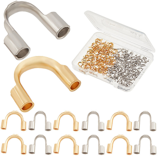 PandaHall CREATCABIN 200Pcs 2 Style 304 Surgical Stainless Steel Wire Guardian and Protectors, Golden & Stainless Steel Color...
PandaHall CREATCABIN 200Pcs 2 Style 304 Surgical Stainless Steel Wire Guardian and Protectors, Golden & Stainless Steel Color...