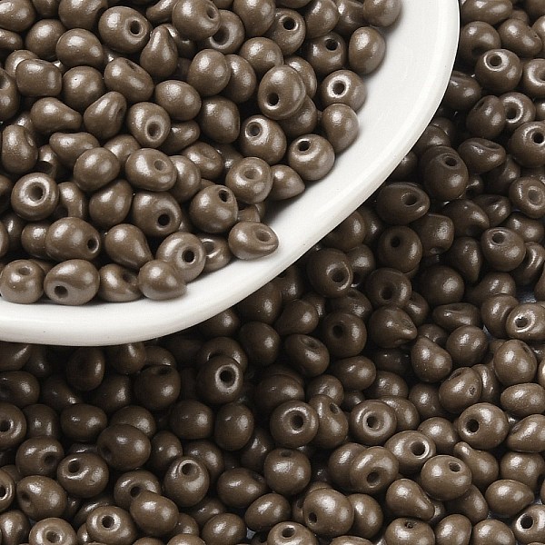 PandaHall 6/0 Glass Seed Beads, Opaque Colours Luster, Teardrop, Coffee, 4~5x4~4.5x3~4mm, Hole: 0.8~0.9mm, about 5625pcs/pound Glass..., Brown
PandaHall 6/0 Glass Seed Beads, Opaque Colours Luster, Teardrop, Coffee, 4~5x4~4.5x3~4mm, Hole: 0.8~0.9mm, about 5625pcs/pound Glass..., Brown