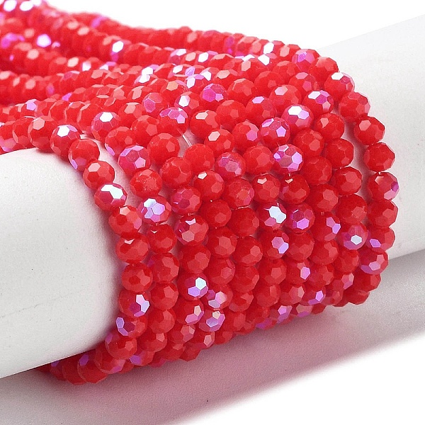 PandaHall Opaque Glass Beads Strands, Faceted, Round, Red, 3mm, Hole: 0.8mm, about 163~166pcs/strand, 50~51cm Glass Round Red
PandaHall Opaque Glass Beads Strands, Faceted, Round, Red, 3mm, Hole: 0.8mm, about 163~166pcs/strand, 50~51cm Glass Round Red
