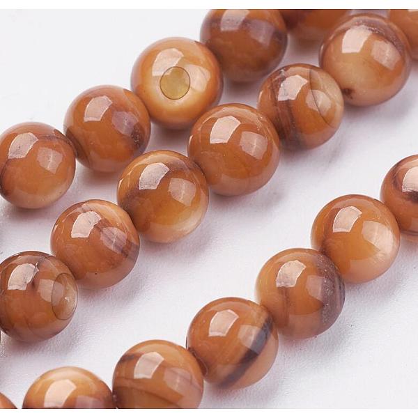 PandaHall Shell Beads Strands, Dyed, Round, Chocolate, 6~7mm, Hole: 1mm, about 64pcs/strand, 15.74 inch(40cm) Other Sea Shell Round Brown
PandaHall Shell Beads Strands, Dyed, Round, Chocolate, 6~7mm, Hole: 1mm, about 64pcs/strand, 15.74 inch(40cm) Other Sea Shell Round Brown