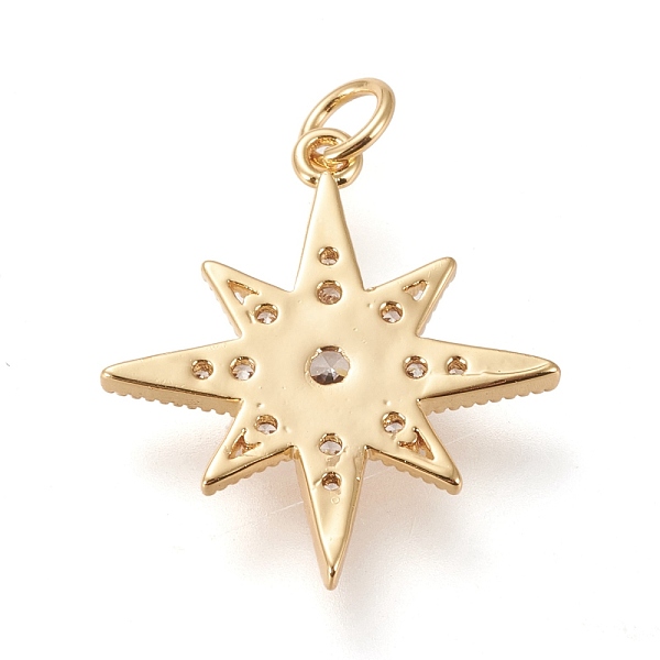PandaHall Brass Micro Pave Clear Cubic Zirconia Pendants, with Jump Rings, Long-Lasting Plated, Star, Clear, Real 18K Gold Plated...
PandaHall Brass Micro Pave Clear Cubic Zirconia Pendants, with Jump Rings, Long-Lasting Plated, Star, Clear, Real 18K Gold Plated...