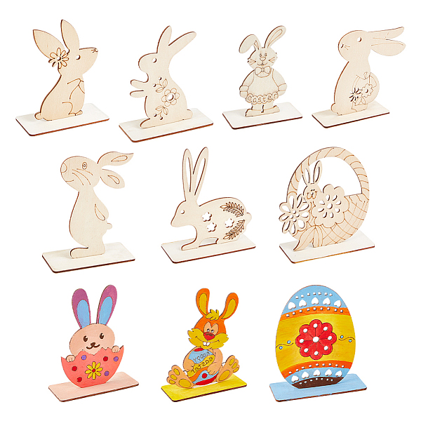 PandaHall CHGCRAFT 10 Sets 10 Style Wood Display Decorations, Table Centerpieces, Home Decoration for Easter, Rabbit & Egg & Flower Basket...
PandaHall CHGCRAFT 10 Sets 10 Style Wood Display Decorations, Table Centerpieces, Home Decoration for Easter, Rabbit & Egg & Flower Basket...