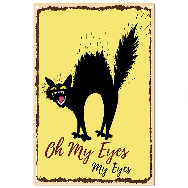 PandaHall CREATCABIN Funny Cat Signs Tin Plate Oh My Eyes Frightened Black Kitty Funny Animal Metal Sign Vintage Retro Plaque Poster for...
PandaHall CREATCABIN Funny Cat Signs Tin Plate Oh My Eyes Frightened Black Kitty Funny Animal Metal Sign Vintage Retro Plaque Poster for...