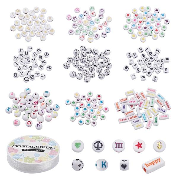 PandaHall DIY Jewelry Making Kits, Including Round & Flat Round & Rectangle & Cube Acrylic Beads, Elastic Crystal Thread, Mixed Color, Beads..., Multicolor
PandaHall DIY Jewelry Making Kits, Including Round & Flat Round & Rectangle & Cube Acrylic Beads, Elastic Crystal Thread, Mixed Color, Beads..., Multicolor