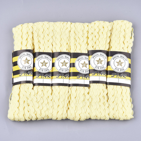 PandaHall Polypropylene Fiber Ribbons, Wave Shape, Light Yellow, 7~8mm, 15yard/bundle, 6bundles/bag Polypropylene None Yellow
PandaHall Polypropylene Fiber Ribbons, Wave Shape, Light Yellow, 7~8mm, 15yard/bundle, 6bundles/bag Polypropylene None Yellow