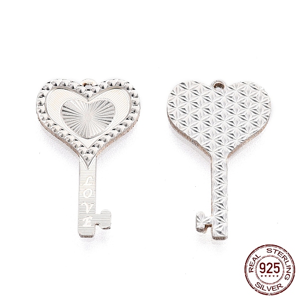 PandaHall 925 Sterling Silver Pendants, Heart Skeleton Key with Word Love Charms, for Valentine's Day, Silver, 18.5x11.5x1.2mm, Hole: 0.7mm...
PandaHall 925 Sterling Silver Pendants, Heart Skeleton Key with Word Love Charms, for Valentine's Day, Silver, 18.5x11.5x1.2mm, Hole: 0.7mm...