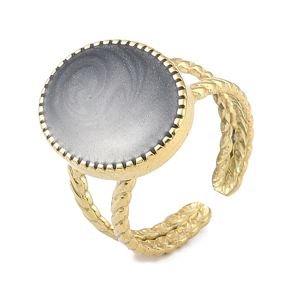 PandaHall Ion Plating(IP) 304 Stainless Steel Enamel Oval Cuff Finger Rings, Open Rings for Women, Real 18K Gold Plated, Adjustable 304..., Black
PandaHall Ion Plating(IP) 304 Stainless Steel Enamel Oval Cuff Finger Rings, Open Rings for Women, Real 18K Gold Plated, Adjustable 304..., Black
