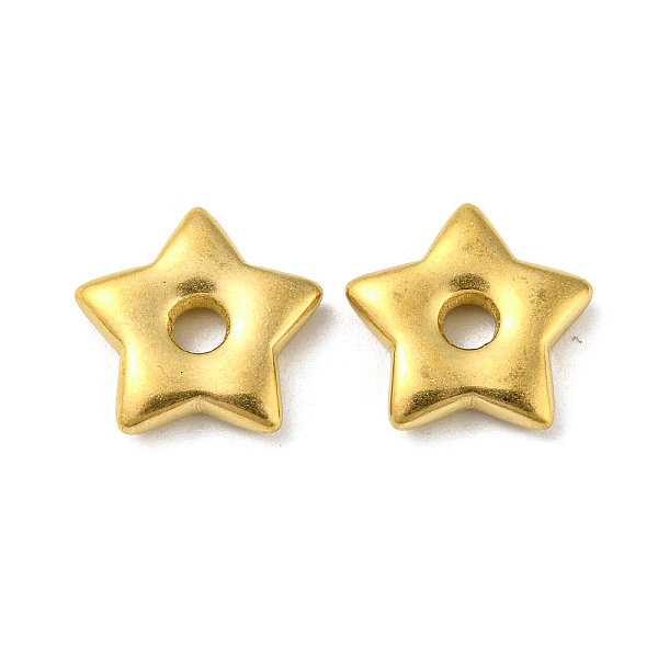 PandaHall Ion Plating(IP) 304 Stainless Steel Spacer Beads, Star, Real 18K Gold Plated, 15x15x3.5mm, Hole: 3mm 304 Stainless Steel Star
PandaHall Ion Plating(IP) 304 Stainless Steel Spacer Beads, Star, Real 18K Gold Plated, 15x15x3.5mm, Hole: 3mm 304 Stainless Steel Star