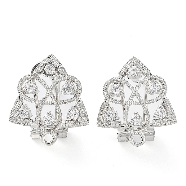 PandaHall Hollow Trinity Knot Brass Micro Pave Cubic Zirconia Stud Earrings Finding, with Horizontal Loops, Cadmium Free & Lead Free..., Clear
PandaHall Hollow Trinity Knot Brass Micro Pave Cubic Zirconia Stud Earrings Finding, with Horizontal Loops, Cadmium Free & Lead Free..., Clear