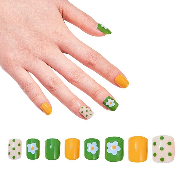 PandaHall Nail Art Sets, with 24pcs Plastic Nail Tips, 24pcs Double Side Jelly Nail Glue , Green, 14.5~23x7~14mm, about 24pcs/set Plastic...
PandaHall Nail Art Sets, with 24pcs Plastic Nail Tips, 24pcs Double Side Jelly Nail Glue , Green, 14.5~23x7~14mm, about 24pcs/set Plastic...