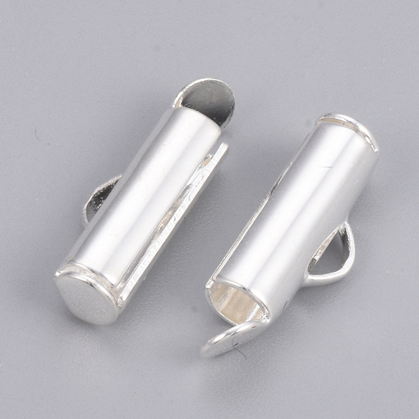 PandaHall Brass Slide On End Clasp Tubes, Slider End Caps, Silver Color Plated, 6x13x4mm, Hole: 1x3mm, Inner Diameter: 3mm Brass Silver
PandaHall Brass Slide On End Clasp Tubes, Slider End Caps, Silver Color Plated, 6x13x4mm, Hole: 1x3mm, Inner Diameter: 3mm Brass Silver